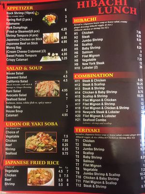 Menu photo 5 Hibachi Cafe Greenville, SC