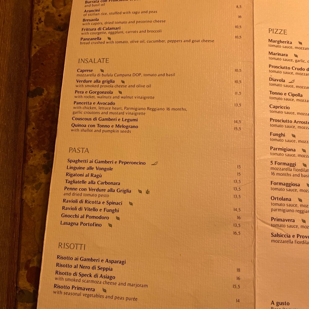 ZeroZero - First page of menu - Pizza Near Me - Lisbon, 11