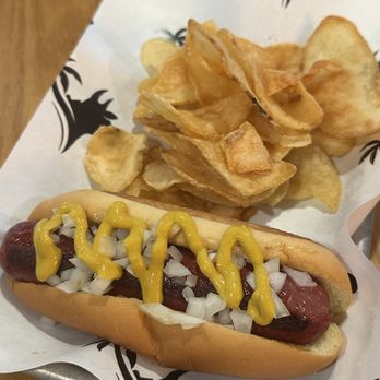 Palm Beach Meats - Wagyu Hot Dog w Chips - Cheese Shops Near Me - West Palm Beach, Florida Palm Beach Meats - Wagyu Hot Dog w Chips - Cheese Shops Near Me - West Palm Beach, Florida