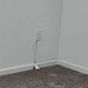 Adt Security - Shitty install just like their customer service. The hole they drilled in my wall. - Security Systems Near Me