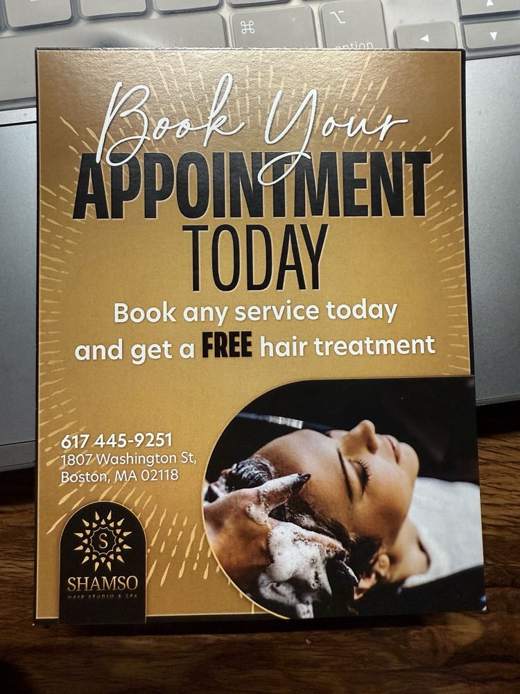 Shamso Hair Studio & Spa Logo