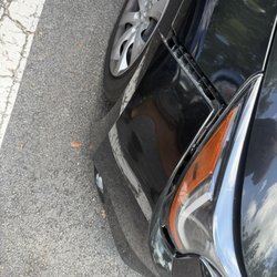 Complete Auto Body Shop - Bumper detached! Glued on