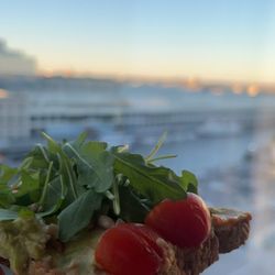 Avocado & Chickpea Hummus Toast