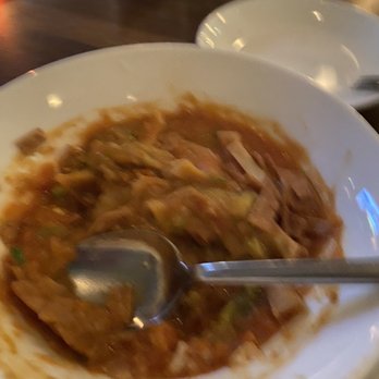 LaVenture - Red Tortilla Soup, Filet Mignon Steak, Potato Pie and Brocolini Asparagus - New American Near Me - Marfa, Texas