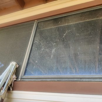 Comically Clean Windows - Before - This window had not been cleaned for probably 15 years - Window Washing Near Me Comically Clean Windows - Before - This window had not been cleaned for probably 15 years - Window Washing Near Me