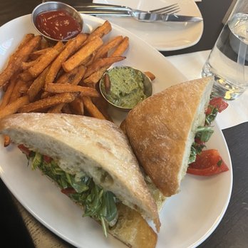 Circa at The Boro - Grilled Chicken Sandwich with sweet potato fries - New American Near Me - Tysons, Virginia