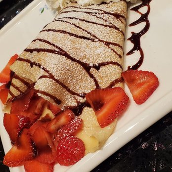 Sno-Crave Tea House - Strawberry Crepe with vanilla ice cream - Bubble Tea Near Me - Merced, California Sno-Crave Tea House - Strawberry Crepe with vanilla ice cream - Bubble Tea Near Me - Merced, California