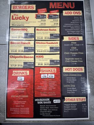 Menu photo 1 Lucky's Drive-In Sacramento, CA Menu photo 1 Lucky's Drive-In Sacramento, CA