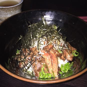 Kinjiro - Skirt steak over rice with wasabi on the side. YUM!!! - Izakaya Near Me - Los Angeles, California Kinjiro - Skirt steak over rice with wasabi on the side. YUM!!! - Izakaya Near Me - Los Angeles, California