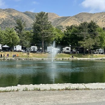 Mountain Lakes Resort - Don't forget your morning walk in the crisp air passing all the beautiful amenities Mountain Lakes has to offer. - Campgrounds Near Me - Lytle Creek, California