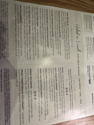 Menu photo 1 Bonefish Grill Orlando, FL Menu photo 1 Bonefish Grill Orlando, FL