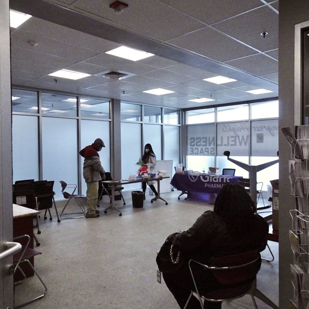 COVID vaccination location inside the store