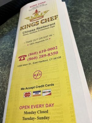 King Chef Chinese Restaurant