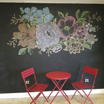 Ground Up Coffee - Floral mural - Coffee & Tea Near Me - Montebello, California