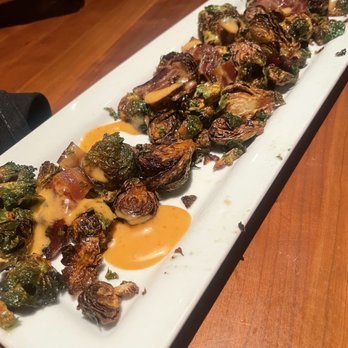 Redstone American Grill - Honey Cider Bacon Brussels Sprouts - Steakhouses Near Me - Bridgewater, New Jersey Redstone American Grill - Honey Cider Bacon Brussels Sprouts - Steakhouses Near Me - Bridgewater, New Jersey