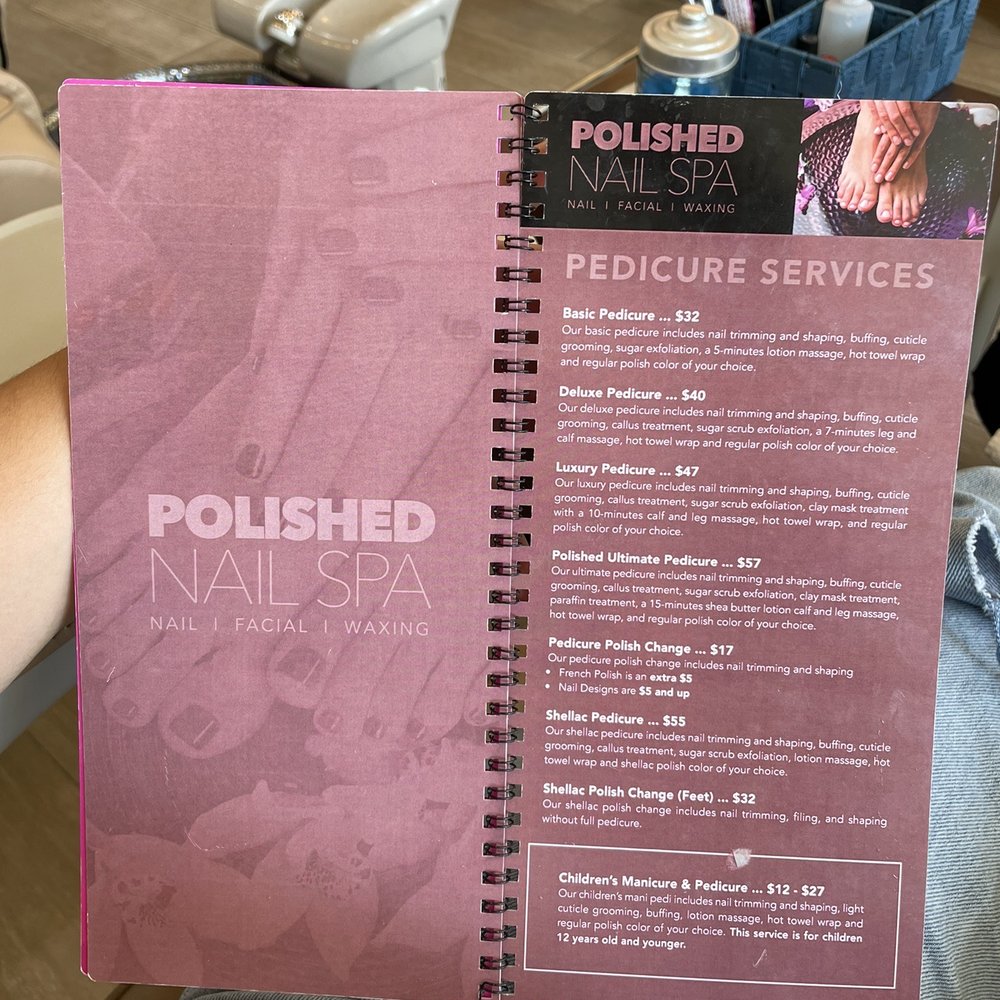 Polished Nail Spa - Menu - Waxing Near Me - Goleta, California