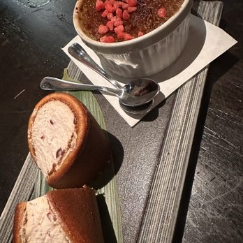 Gaku Yakitori - Dessert. Dorayaki Japanese pancake and matcha crème brûlée. Must try. - Japanese Near Me - San Jose, California