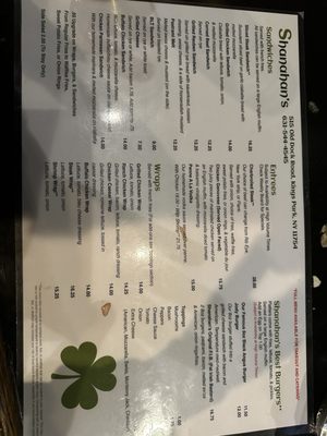 Menu photo 2 Shanahan's Bar and Grill Kings Park, NY Menu photo 2 Shanahan's Bar and Grill Kings Park, NY