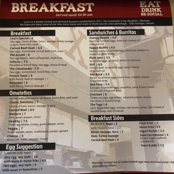 Lexi's On Third - Breakfast Menu - American Near Me - Columbus, Ohio