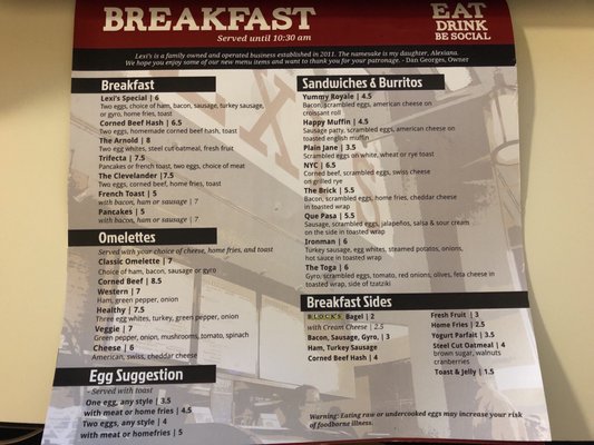 Menu photo 8 Lexi's On Third Columbus, OH