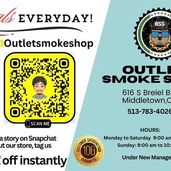 OUTLET SMOKE SHOP - Updated May 2026 - 616 S Breiel Blvd, Middletown, Ohio - Vape Shops - Phone Number - Yelp OUTLET SMOKE SHOP - Updated May 2026 - 616 S Breiel Blvd, Middletown, Ohio - Vape Shops - Phone Number - Yelp