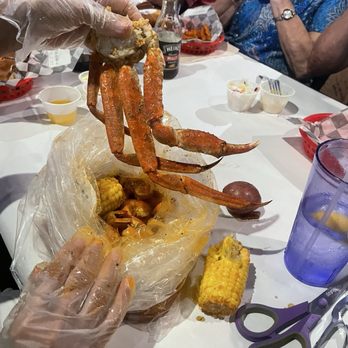 Angry Crab Shack - Also notice the $3 potato, the crab was good and cooked correctly - Seafood Near Me - Tucson, Arizona