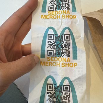 McDonald's - Receipt with the blue arches logo - Fast Food Near Me - Sedona, Arizona
