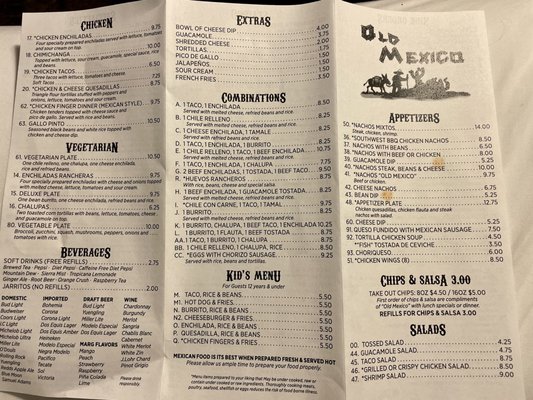 Menu photo 1 Old Mexico Washington, PA Menu photo 1 Old Mexico Washington, PA
