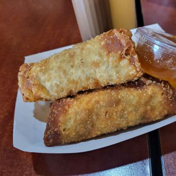 Broaddus Burgers - Boudain Egg Rolls w/ pepper jelly - Burgers Near Me - Lafayette, Louisiana Broaddus Burgers - Boudain Egg Rolls w/ pepper jelly - Burgers Near Me - Lafayette, Louisiana