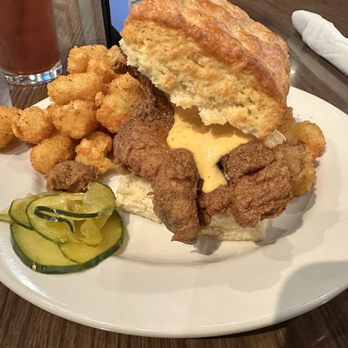 Beffa's Bar & Restaurant - Special: Chicken biscuit with tots. It's national Fried Chicken sandwich day!!! - Sports Bars Near Me - St. Louis, Missouri Beffa's Bar & Restaurant - Special: Chicken biscuit with tots. It's national Fried Chicken sandwich day!!! - Sports Bars Near Me - St. Louis, Missouri