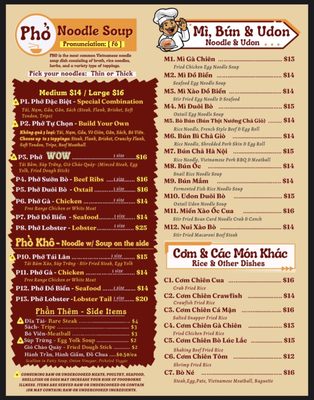 Menu photo 8 Wow Banh Mi & Pho Norcross, GA