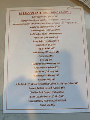 Menu photo 1 Le Saigon Modesto, CA