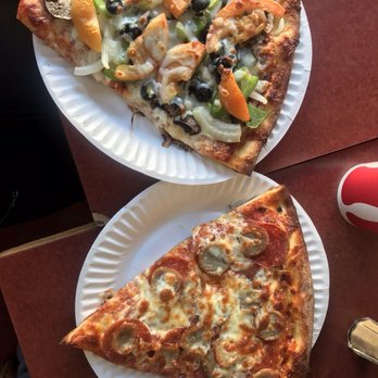 Pizza Zone - Pizza slice one veggie one meaty - Pizza Near Me - San Francisco, California Pizza Zone - Pizza slice one veggie one meaty - Pizza Near Me - San Francisco, California