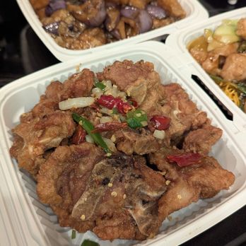 3 Bros from China Express - Salt and pepper pork chops. Eggplant fish filet - Chinese Near Me - Pleasant Hill, California 3 Bros from China Express - Salt and pepper pork chops. Eggplant fish filet - Chinese Near Me - Pleasant Hill, California