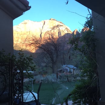 Zion Canyon Bed & Breakfast - View from the loft window - Bed & Breakfast Near Me - Springdale, Utah