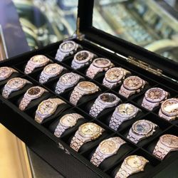 Art and Jewelry Estate Buyers - MOISSANITE ENCRUSTED WATCHES  Cash paid on anything of value hi end only. We consign or buy. L V. No.1 Rolex buyer..  725-777-2998