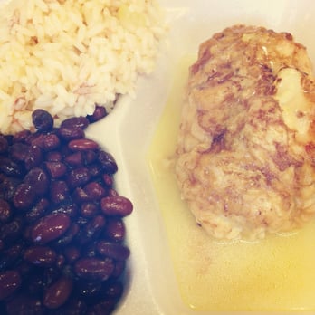 Reyes Deli - Spinach stuffed chicken with a side of rice and beans - so delicious! - Delis Near Me - Copiague, New York Reyes Deli - Spinach stuffed chicken with a side of rice and beans - so delicious! - Delis Near Me - Copiague, New York
