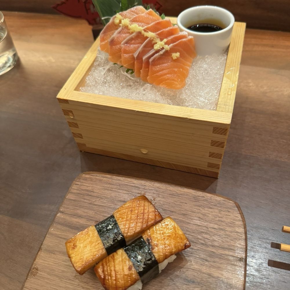 Uchi DC - mushroom nigiri, salmon belly - Sushi Bars Near Me - Washington, DC, District of Columbia Uchi DC - mushroom nigiri, salmon belly - Sushi Bars Near Me - Washington, DC, District of Columbia