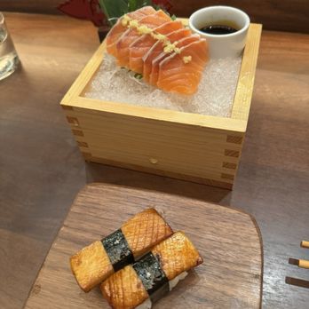Uchi DC - mushroom nigiri, salmon belly - Sushi Bars Near Me - Washington, DC, District of Columbia