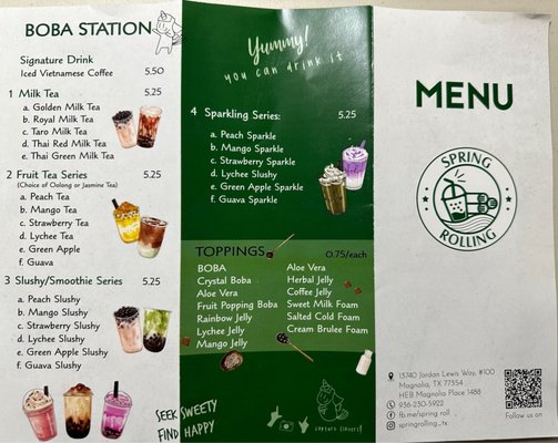 Menu photo 6 Spring Rolling Magnolia, TX