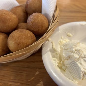 Lee's Inlet Kitchen - Hushpuppies and honey butter - Seafood Near Me - Murrells Inlet, South Carolina Lee's Inlet Kitchen - Hushpuppies and honey butter - Seafood Near Me - Murrells Inlet, South Carolina