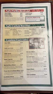Menu photo 5 Sal's Mexican Restaurants Madera, CA