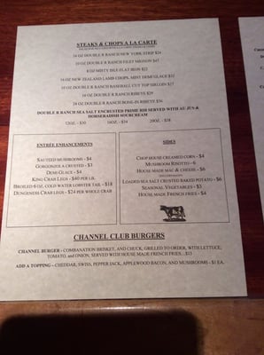 Menu photo 1 Channel Club Sitka, AK Menu photo 1 Channel Club Sitka, AK