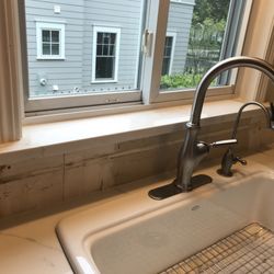 Victoria Granite - Windowsill detail over sink