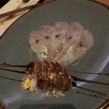 Kata Robata - Japanese Amberjack with foie gras - Sushi Bars Near Me - Houston, Texas Kata Robata - Japanese Amberjack with foie gras - Sushi Bars Near Me - Houston, Texas