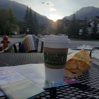 Rocky Mountain Bagel - On the road but look at this view!! Cue the dear! - Bagels Near Me - Canmore, Alberta Rocky Mountain Bagel - On the road but look at this view!! Cue the dear! - Bagels Near Me - Canmore, Alberta