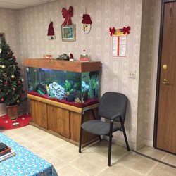 Kling Richard W MD - Inside the waiting area of Dr. Kling's office, viewing the fish aquarium.  This photo was taken just before Christmas!