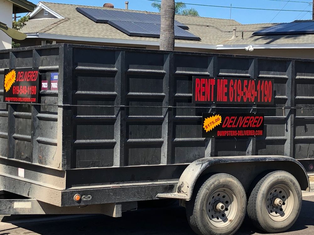 DUMPSTERS DELIVERED Updated July 2024 San Diego, California