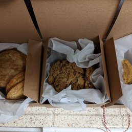 two boxes of cookies