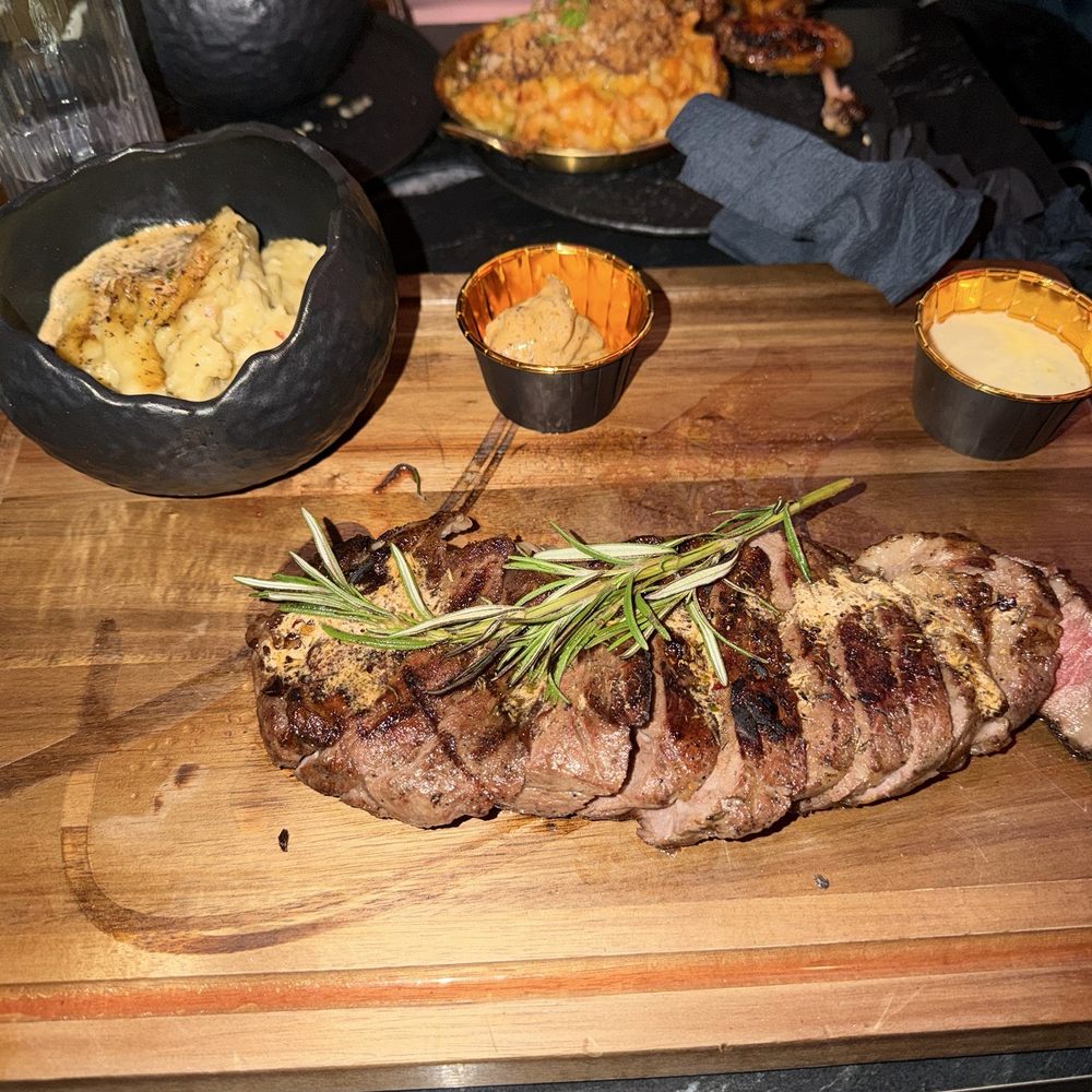 TGK - Steak and mashed potatoes - Caribbean Near Me - Brooklyn, New York TGK - Steak and mashed potatoes - Caribbean Near Me - Brooklyn, New York